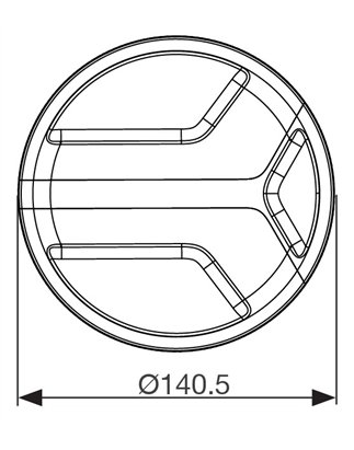Achterlicht - Aspöck - Ecoround - 5.5" - 14.2cm - Helder - Achteruit - Mist - 12V-24V 