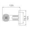 Begrenzungsleuchten - Aspöck - Superpoint 3 - Geradeaus - 4.9" - 12.5cm - Weiß/Amber/Rot - 12V-24V -