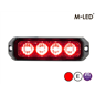 Blitzleuchte - M-Led - Pro 4 - Compact - 3.7" - 9.5cm - Klar - 26 Blitzmuster - Rot - 12V-24V Blitzleuchte - M-Led - Pro 4 - Compact - 3.7" - 9.5cm - Klar - 26 Blitzmuster - Rot - 12V-24V