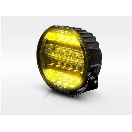 Extraljus - Lazer - Sentinel 9 - Elite+ - 8.9" - 22.5cm - Gen2 - Vit/Gul - Positionsljus Vit/Bärnsten - Driving Dimma Combo