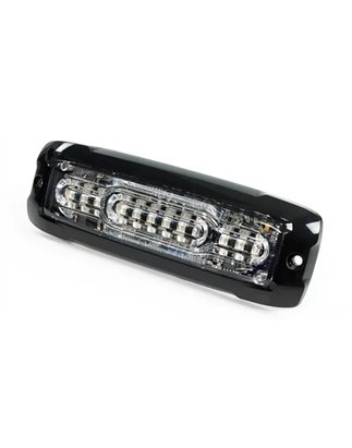 Warning light - Axixtech - XT12 - Dual Color - 5.2" - 13.3cm - Clear - 28 flash patterns - Amber/Blue - R65-2 - 12V-24V