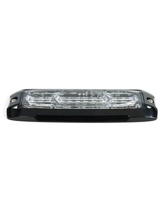 Warning light - Axixtech - XT12 - Dual Color - 5.2" - 13.3cm - Clear - 28 flash patterns - Amber/Blue - R65-2 - 12V-24V