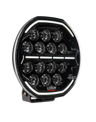 Verstraler - Ledson - Herox 9+ - 9.1" - 23.1cm - Smoke - PowerTouch - Positielicht Wit/Amber - Driving