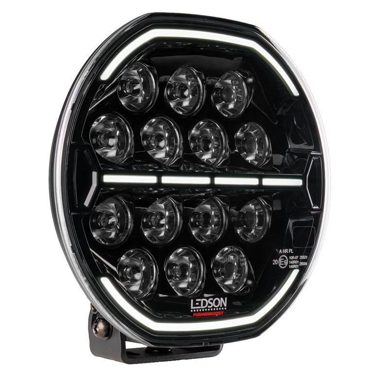 Verstraler - Ledson - Herox 9+ - 9.1" - 23.1cm - Smoke - PowerTouch - Positielicht Wit/Amber - Driving Verstraler - Ledson - Herox 9+ - 9.1" - 23.1cm - Smoke - PowerTouch - Positielicht Wit/Amber - Driving