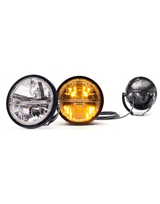 Extraljus - WAS - W116 Offroad - 9.1" - 23cm - Positionsljus Vit/Bärnsten - Driving 