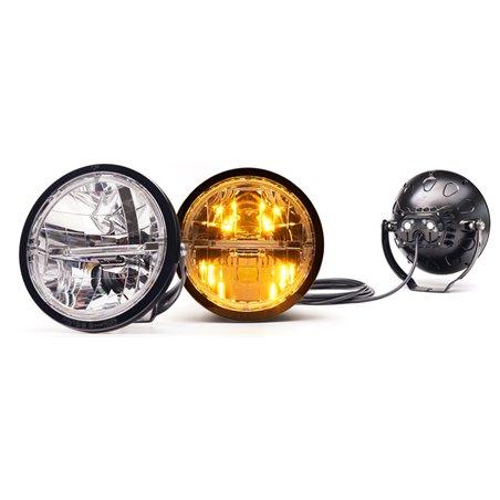 Extraljus - WAS - W116 Offroad - 9.1" - 23cm - Positionsljus Vit/Bärnsten - Driving 