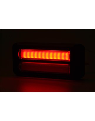 Achterlicht - WAS - W114 - 5.7" - 14.6cm - Achter - Rem - Richting - 12V-24V