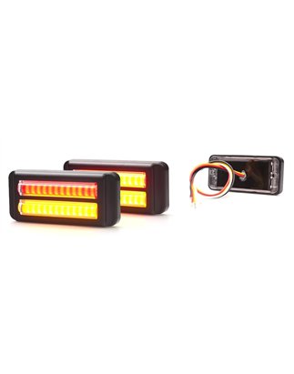 Rückleuchte - WAS - W114 - 5.7" - 14.6cm - Rück - Brems - Blink - 12V-24V -