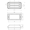 Bakljus - WAS - W114 - 5.7" - 14.6cm - Bak - Broms - Blink - 12V-24V