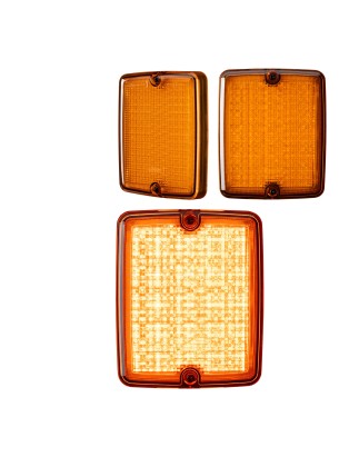 Bakljus - Ledson - Breeze X2 - Retro - 4.3" - 11cm - Bärnsten - Blink - 12V-48V
