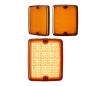 Bakljus - Ledson - Breeze X2 - Retro - 4.3" - 11cm - Bärnsten - Blink - 12V-48V Bakljus - Ledson - Breeze X2 - Retro - 4.3" - 11cm - Bärnsten - Blink - 12V-48V