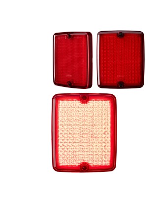 Achterlicht - Ledson - Breeze X2 - Retro - 4.3" - 11cm - Rood - Mist - 12V-48V