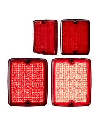 Tail light - Ledson - Breeze X2 - Retro - 4.3" - 11cm - Red - Tail - Brake - 12V-48V