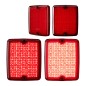 Rückleuchte - Ledson - Breeze X2 - Retro - 4.3" - 11cm - Rot - Rück - Brems - 12V-48V - Rückleuchte - Ledson - Breeze X2 - Retro - 4.3" - 11cm - Rot - Rück - Brems - 12V-48V -