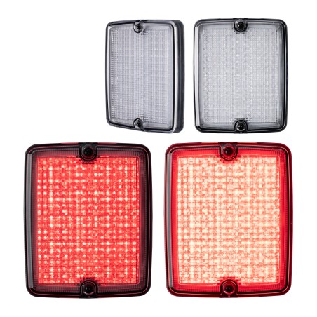 Bakljus - Ledson - Breeze X2 - Retro - 4.3" - 11cm - Klar - Bak - Broms - 12V-48V