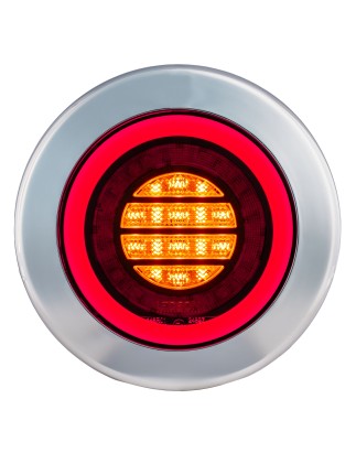 Bakljus - Ledson - Breeze R1 - 6.1" - 15.5cm - Klar - Bak - Broms - Blink - 12V-48V
