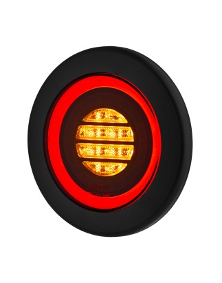 Bakljus - Ledson - Breeze R1 - 6.1" - 15.5cm - Smoke - Bak - Broms - Blink - 12V-48V