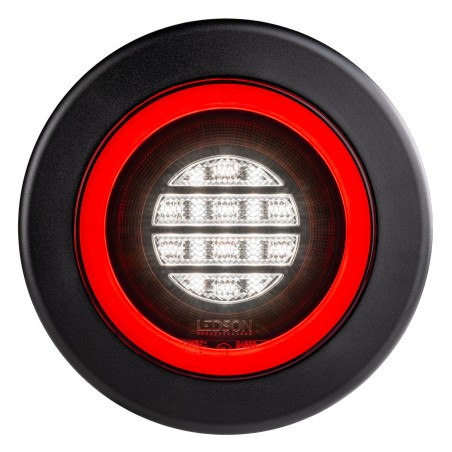 Rückleuchte - Ledson - Breeze R1 - 6.1" - 15.5cm - Smoke - Rück - Rückfahr - 12V-48V -