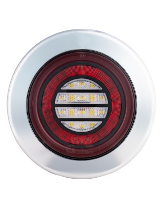 Tail light - Ledson - Breeze R1 - 6.1" - 15.5cm - Clear - Tail - Fog - 12V-48V