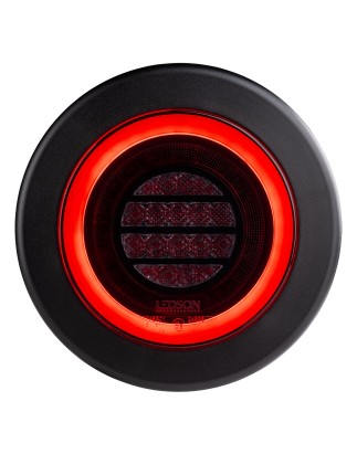 Tail light - Ledson - Breeze R1 - 6.1" - 15.5cm - Smoke - Tail - Fog - 12V-48V