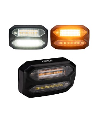 Tail light - Ledson - Mini Scene - 3.1" - 7.9cm - Clear - Rev - Flash - 1 flash pattern - 12V-30V
