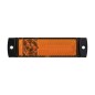 Markeringslicht - Ledson - Optoline STAR - 5.1" - 13cm - 500cm kabel - Helder - Amber - 12V-30V