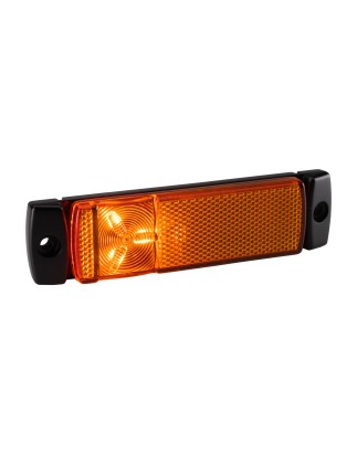 Begrenzungsleuchte - Ledson - Optoline STAR - 5.1" - 13cm - 500cm Kabel - Klar - Amber - 12V-30V