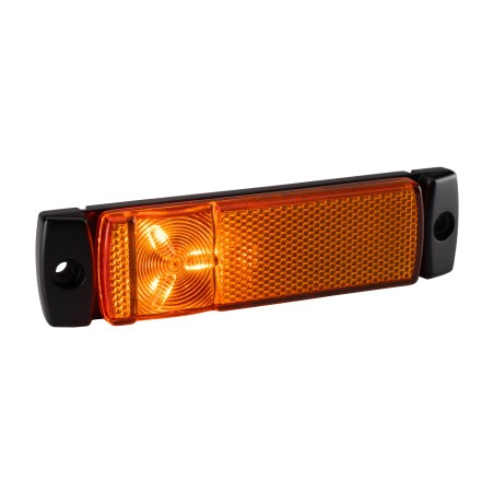 Marker Light - Ledson - Optoline STAR - 5.1" - 13cm - 500cm wire - Clear - Amber - 12V-30V