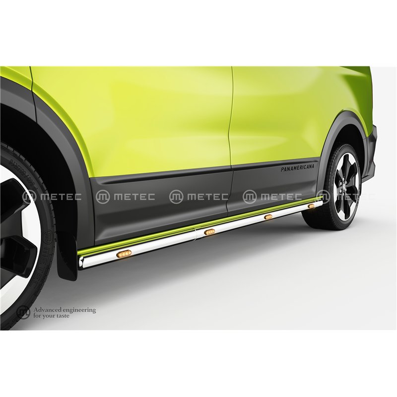 Sidorör - Metec - Brace-it - LED - Set - Volkswagen - Transporter - T7 - L1/WB 3100 - 2024+