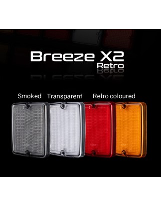 Tail light - Ledson - Breeze X2 - Retro - 4.3" - 11cm - Amber - Ind - 12V-48V