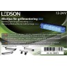 Warning light - Ledson - 4.3" - 10.9cm - Clear - 14 flash patterns - Blue - R65-2 - 12V-24V