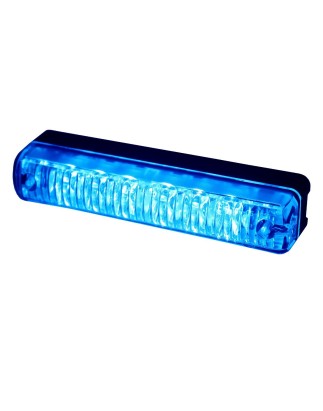 Warning light - Ledson - 4.3" - 10.9cm - Clear - 14 flash patterns - Blue - R65-2 - 12V-24V