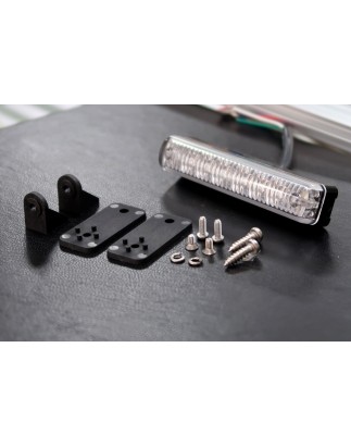 Warning light - Ledson - 4.3" - 10.9cm - Clear - 14 flash patterns - Amber - R65-2 - 12V-24V