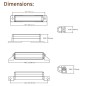 Blitzleuchte - Ledson - 4.3" - 10.9cm - Klar - 14 Blitzmuster - Amber - R65-2 - 12V-24V Blitzleuchte - Ledson - 4.3" - 10.9cm - Klar - 14 Blitzmuster - Amber - R65-2 - 12V-24V