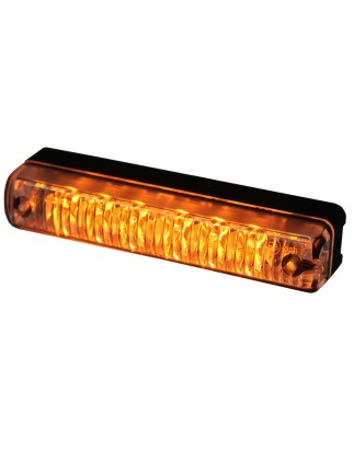 Blitzleuchte - Ledson - 4.3" - 10.9cm - Klar - 14 Blitzmuster - Amber - R65-2 - 12V-24V