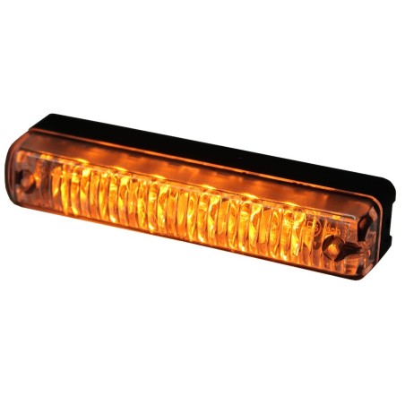 Blixtljus - Ledson - 4.3" - 10.9cm - Klar - 14 blixtmönster - Bärnsten - R65-2 - 12V-24V -