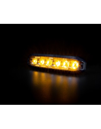 Flitser - Ledson - Nexus - 4.4" - 11.3cm - Helder - Flexibel - 19 flitspatronen - Amber - R65 - 12V-30V
