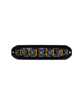 Warning light - Ledson - Nexus - 4.4" - 11.3cm - Clear - Flexible - 19 flash patterns - Amber - R65 - 12V-30V