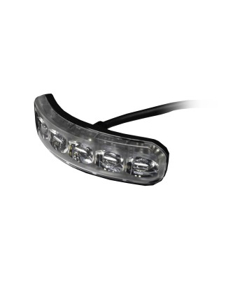 Warning light - Ledson - Nexus - 4.4" - 11.3cm - Clear - Flexible - 19 flash patterns - Amber - R65 - 12V-30V