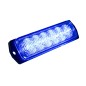 Warning light - Ledson - 6 LED - 4.4" - 11.3cm - Clear - 26 flash patterns - Blue - R65 - 12V-30V Warning light - Ledson - 6 LED - 4.4" - 11.3cm - Clear - 26 flash patterns - Blue - R65 - 12V-30V
