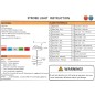 Warning light - Ledson - 6 LED - 4.4" - 11.3cm - Clear - 26 flash patterns - Amber - R65 - 12V-30V Warning light - Ledson - 6 LED - 4.4" - 11.3cm - Clear - 26 flash patterns - Amber - R65 - 12V-30V