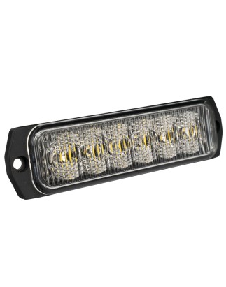 Flitser - Ledson - 6 LED - 4.4" - 11.3cm - Helder - 26 flitspatronen - Amber - R65 - 12V-30V