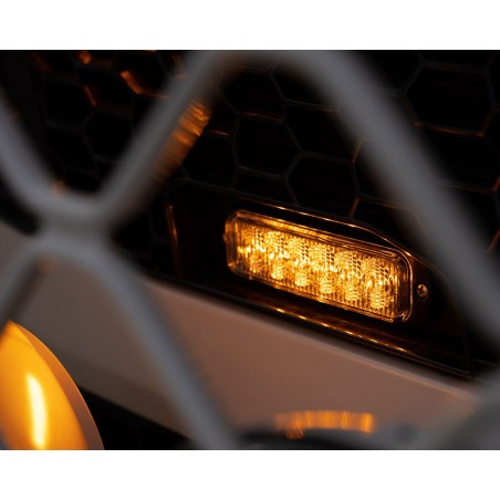 Flitser - Ledson - 6 LED - 4.4" - 11.3cm - Helder - 26 flitspatronen - Amber - R65 - 12V-30V
