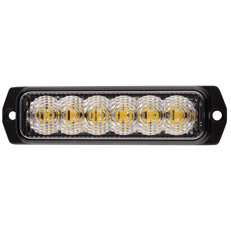 Flitser - Ledson - 6 LED - 4.4" - 11.3cm - Helder - 26 flitspatronen - Amber - R65 - 12V-30V Flitser - Ledson - 6 LED - 4.4" - 11.3cm - Helder - 26 flitspatronen - Amber - R65 - 12V-30V