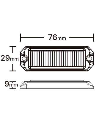 Flitser - Ledson - Astro 3 - 3" - 7.6cm - Helder - 26 flitspatronen - Blauw - R65 - 12V-30V