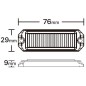 Flitser - Ledson - Astro 3 - 3" - 7.6cm - Helder - 26 flitspatronen - Amber - R65 - 12V-30V Flitser - Ledson - Astro 3 - 3" - 7.6cm - Helder - 26 flitspatronen - Amber - R65 - 12V-30V