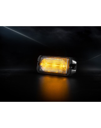 Blitzleuchte - Ledson - Astro 3 - 3" - 7.6cm - Klar - 26 Blitzmuster - Amber - R65 - 12V-30V