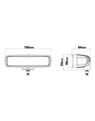 Arbeitsbeleuchtung - Ledson - Raptor 30 - S - 6.3" - 16cm - Smoke - Spot