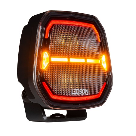 Work light - Ledson - Epix 4.5+ - Strobe - 4.2" - 10.7cm - Smoke - Position light Red/Amber - 5 flash patterns - Work / Scene
