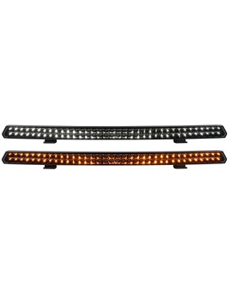 LED-ramp - Ledson - Alfa 41+ - Gen2 - 40.6" - 103.2cm - Smoke - curved - Positionsljus Vit/Bärnsten - Driving 